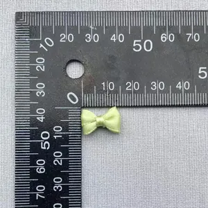 Mini lazo doble de satén verde claro para manualidades, 20 mm de ancho para ropa de muñecas