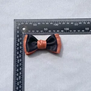 Morandi two-tone satin double layer bow accessory for DIY crafts and hair clips