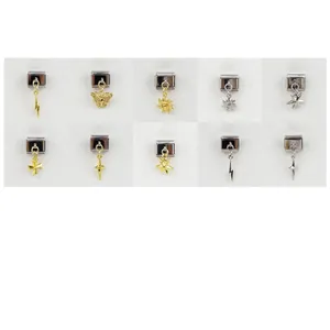 Modulare Charm-Links im italienischen Stil in Gold und Silber mit Stern-Designs