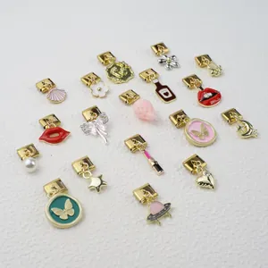 Italienische Charms Modulare Armband Glieder Vergoldeter Edelstahl Emaille Schmetterling Herz DIY Schmuck Zubehör Für Damen