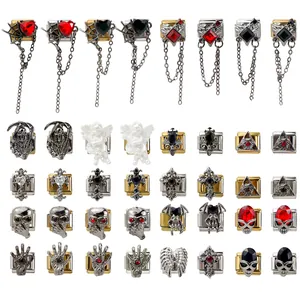 Moduli per bracciale italiano in acciaio inossidabile stile gotico con design estetico Y2K