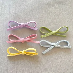 Accessori Fai-da-te con Fiocco in Tessuto Fatto a Mano per Fermagli per Capelli Vestiti Scarpe Cappelli Decorazione a Colori Macaron