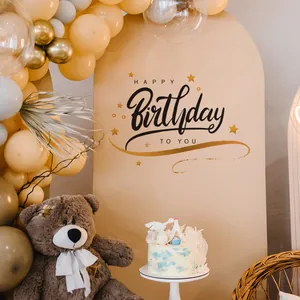 Detail of Happy Birthday To You wall stickers with stars for party background decoration