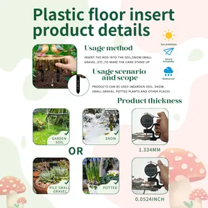 Decoratieve tuinpadsteker met 1,334 mm dikte en vogelontwerp gemaakt van waterdicht PVC