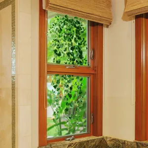 Creative hanging ivy window stickers green plant static cling decals for home glass decor