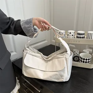 Women Japanese Casual Large Capacity Nylon Messenger Bag Water-Repellent Fashion Travel Single Shoulder Bag Bag Pack
