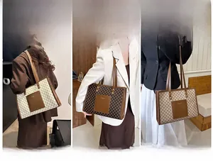 Detailed comparison of three large tote bags in floral and plaid patterns for daily use
