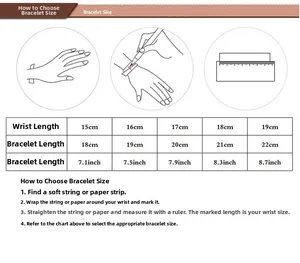 Guide pour choisir la taille du bracelet selon la mesure du poignet en cm et pouces