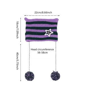 Guida alle taglie per il berretto in maglia con orecchie di gatto e pon pon