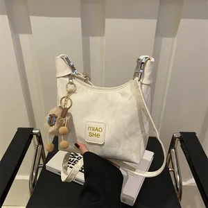 Trendy Pleated PU Leather Underarm Bag For Women Urban Casual Shoulder Crossbody Bag With Adjustable Strap Commuting Handbag
