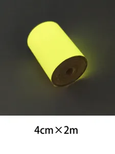 Glow-in-the-dark luminous safety tape 4cm x 2m for stairs and stage warning signs