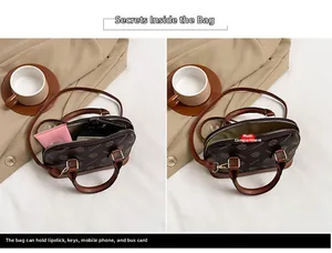Detailansicht des Tascheninneren mit Platz für Handy und Karten im Vintage-Stil