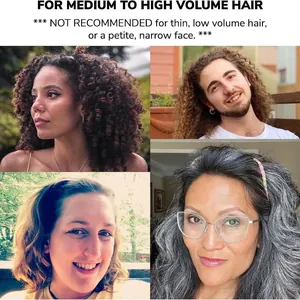 Tortoise shell folding headband for thick hair shown on diverse models in natural settings