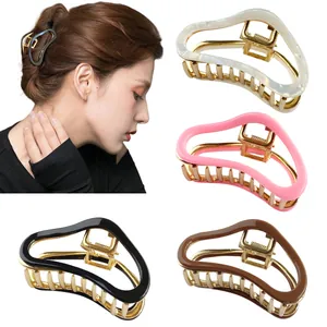 Pince à Cheveux Nuage en Alliage Acétate pour Femmes Design Creux Métallique Pince à Cheveux Accessoires de Coiffure