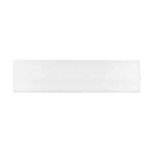 Close-up of white knitted elastic sports headband with soft ribbed texture and sweat-absorbing fabric