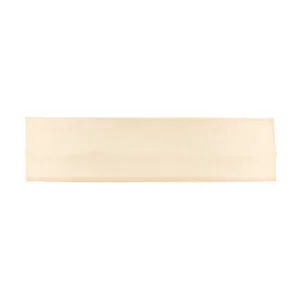Breathable knitted striped sports headband in beige for running and fitness training