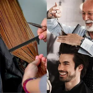 Pettine professionale nero per acconciatura, divisione e cura dei capelli in salone