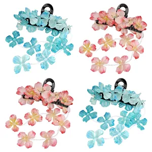 Pince À Cheveux Orchidée Phalaenopsis De Style Coréen Avec Gland En Künstliche Perles Accessoires Cheveux Floraux En Satin