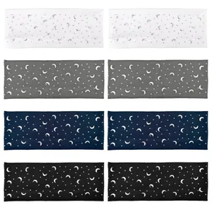 Fasce per capelli sportivi unisex con paillettes luna e stelle in quattro colori
