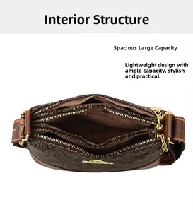 Detail of multi-compartment interior showing zippers and large capacity of floral bucket bag
