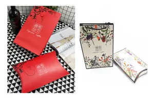 Scatole regalo e sacchetti di carta per sciarpe in seta e lana in vari motivi decorativi