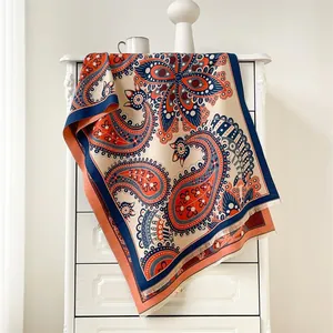 Écharpe Paisley Bohème Vintage Femmes Hiver Chaud Grand Châle Avec Glands Style Ethnique Écharpe Jacquard Imitation Cachemire