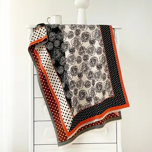 Vintage Kamelie Punktmuster Falsches Kaschmir Schal Für Damen Verdickter Warmer Winterschal Mit Fransen Vielseitiges Winddichtes Tuch
