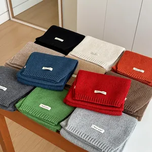 High quality wool knit winter scarves in multiple colors for men and women