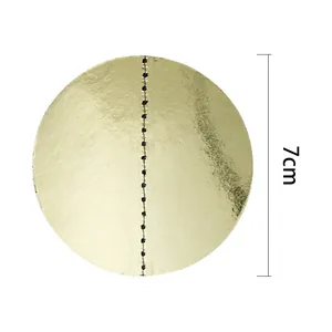 Gouden papieren cirkel slinger van 7cm voor bruiloft en kerstfeest decoratie