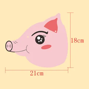 Guirlande d'anniversaire cochon rose 21cm x 18cm déco de fête pour enfants