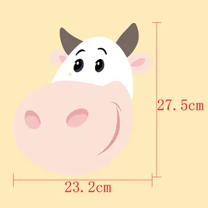 Décoration de fête vache dessin animé montrant les détails de 27,5cm de hauteur