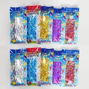 Set di tende a frange in lamina color argento blu oro viola e rosso per feste