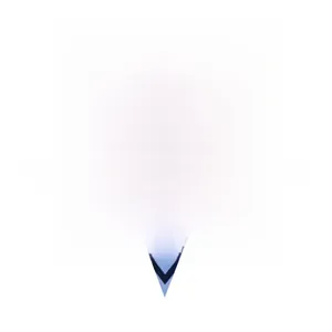 Close-up of blue chevron pattern paper bunting flag with pre-cut holes for party banners