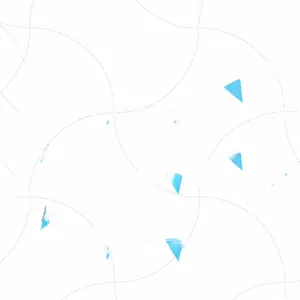 Détail de fanions triangulaires bleu et argent brillant pour fête et camping