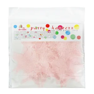 Guirlande d'étoiles roses à paillettes en emballage premium pour fêtes et mariages