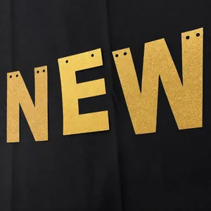 Λεπτομέρεια χρυσό γκλίτερ πανό NEW για διακόσμηση τοίχου πάρτι Halloween