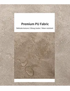 Detailed view of premium textured PU leather showing water resistance and wear durability