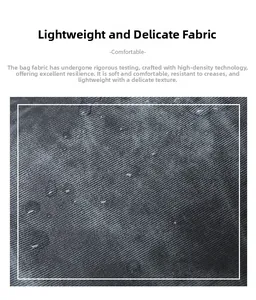 Vue détaillée du tissu gris foncé imperméable haute densité avec gouttes d'eau