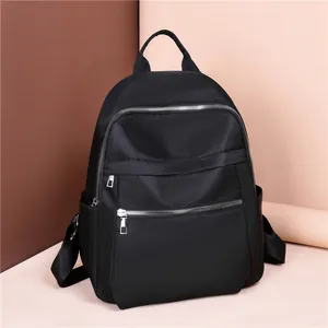 Sac à Dos Femme Minimaliste en Tissu Oxford Imperméable Grande Capacité Sac de Voyage Antivol Business Casual Mode École
