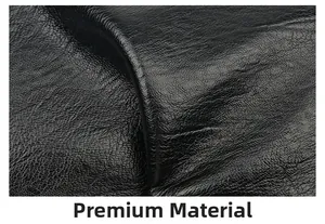 Close-up of high quality black soft leather texture with natural grain for women's handbag