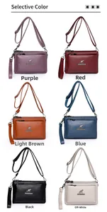 Bolsos bandolera en varios colores con correas ajustables y compartimentos con cremallera