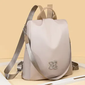 Fashion Anti Theft Women Backpack Waterproof Nylon Large Capacity Travel Daypack Elegant Casual Rucksack Shoulder Bag For Women