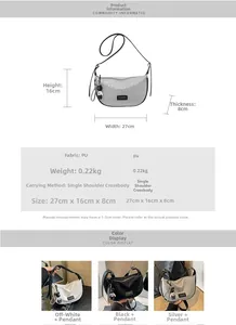 Detailed view of the hobo bag textures and the adjustable strap with metal zipper