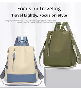 Sac à dos antivol polyvalent avec plusieurs options de transport en nylon