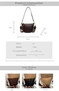 Detaillierte Größentabelle und Spezifikationen für die Retro PU Leder Schultertasche