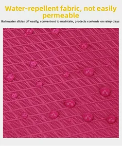 Détail du tissu rose imperméable avec texture de tissage en forme de losange