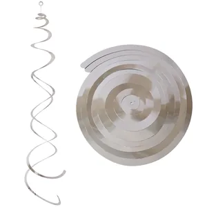 Silver PVC spiral ceiling hangers for birthday party and wedding venue decorations