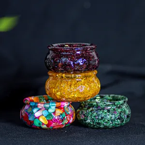 Bol Cornucopie en Résine Rempli de Pierres de Cristal Naturel Ornement Feng Shui de Bureau Décoration de Prospérité pour Maison et Bureau