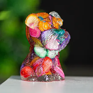 Naturkristall Gefüllte Harz Schnauzer Hund Figur Miniatur Welpen Skulptur Für Desktop Home Dekor Kunst Handwerk Dekofigur Geschenk