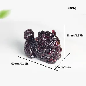 Detailed size and weight specs for the resin dragon turtle feng shui ornament